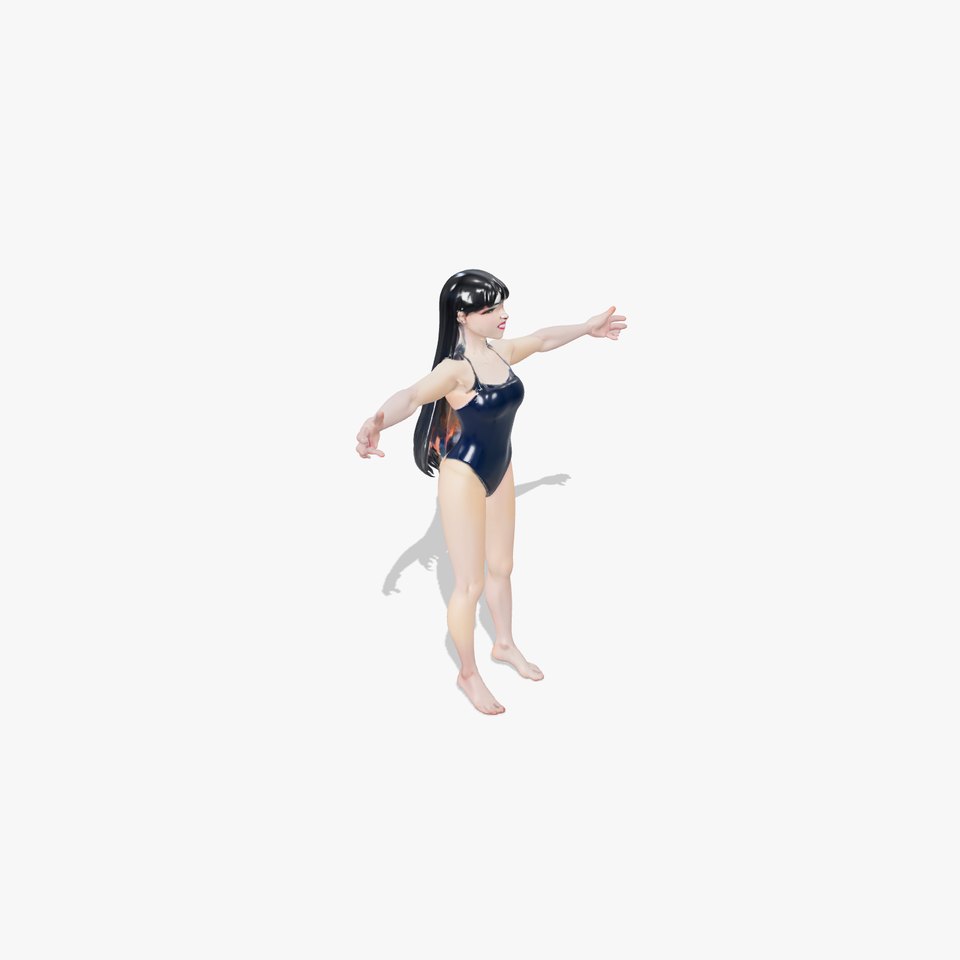 Anime Swimsuit Character model pack