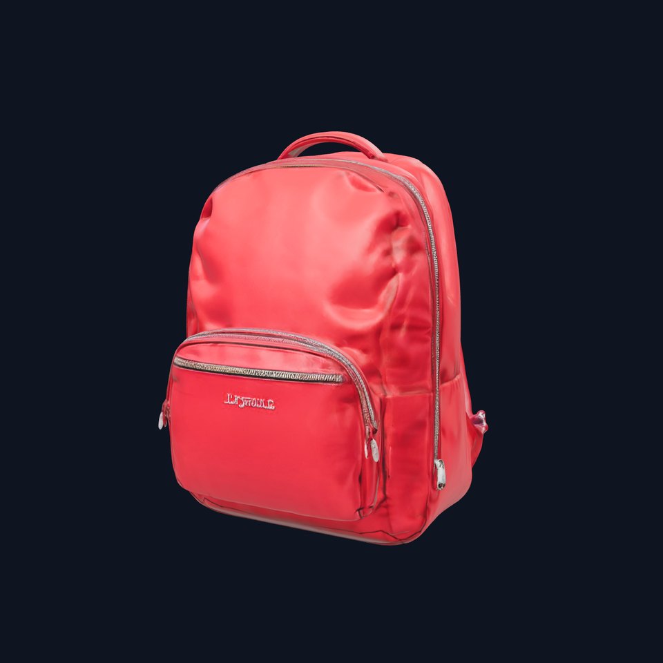 Red Travel Backpack model pack