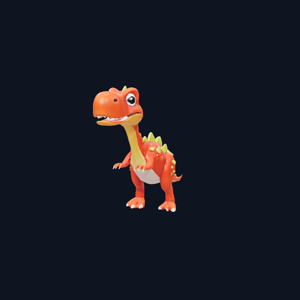 Playful Dino Orange model pack