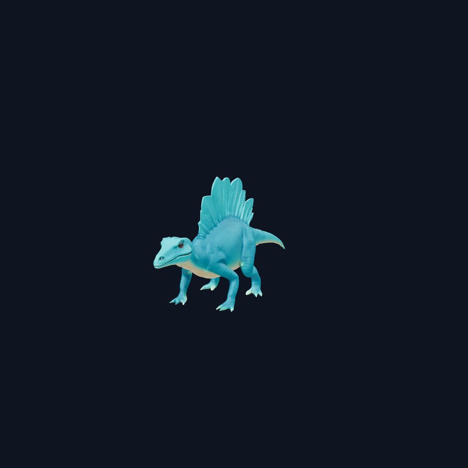 Teal Spinosaurus model pack