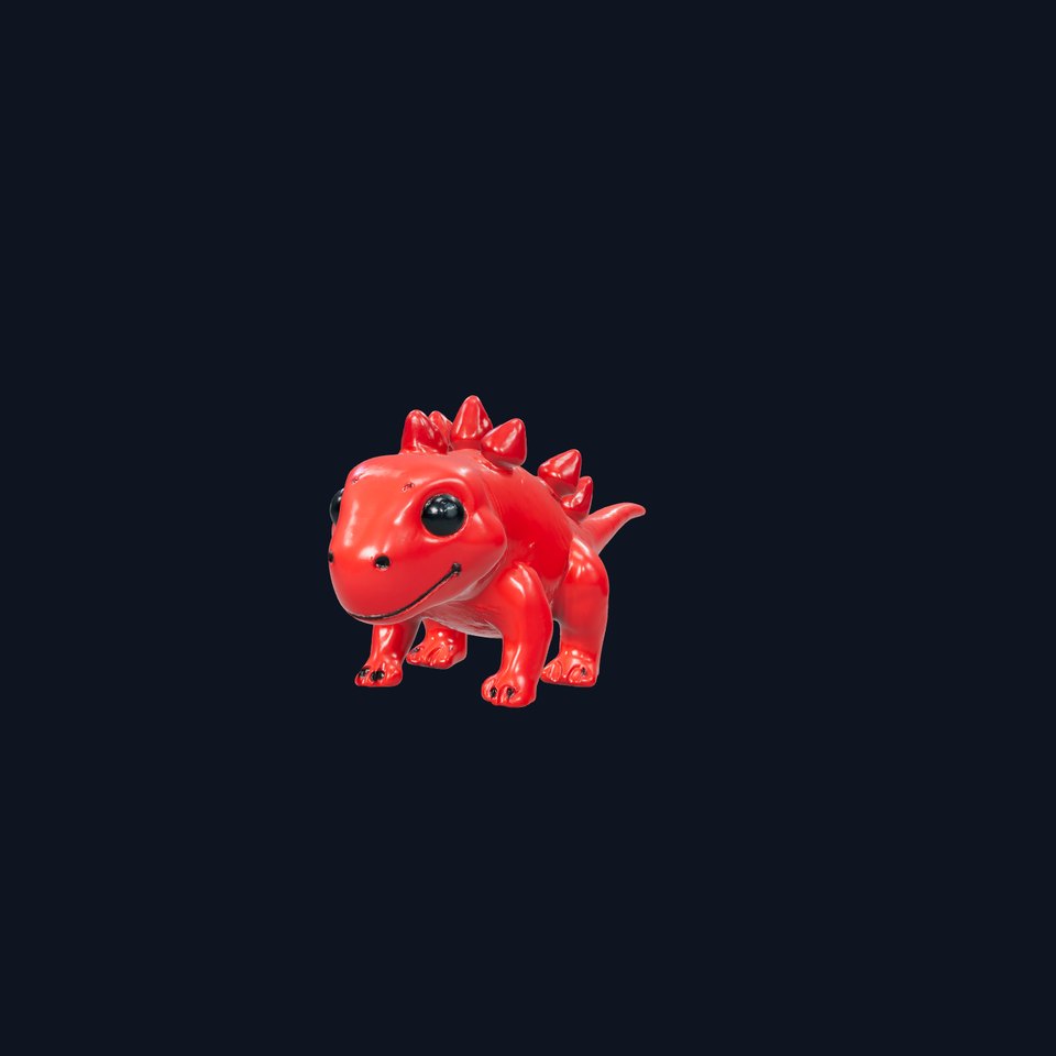 Red Dinosaur Toy model pack