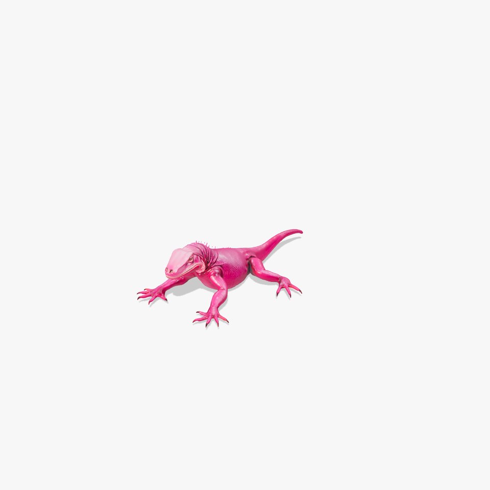 Vibrant Magenta Lizard model pack