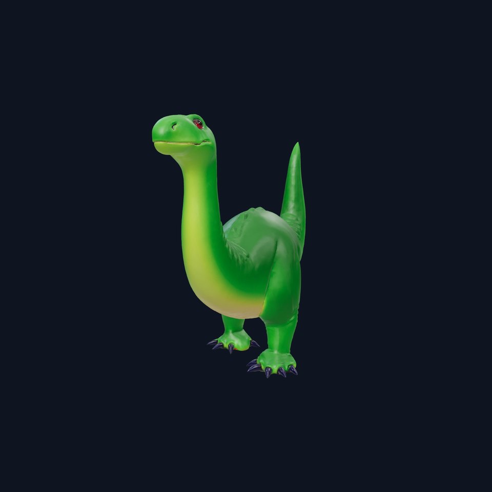 Green Dinosaur model pack