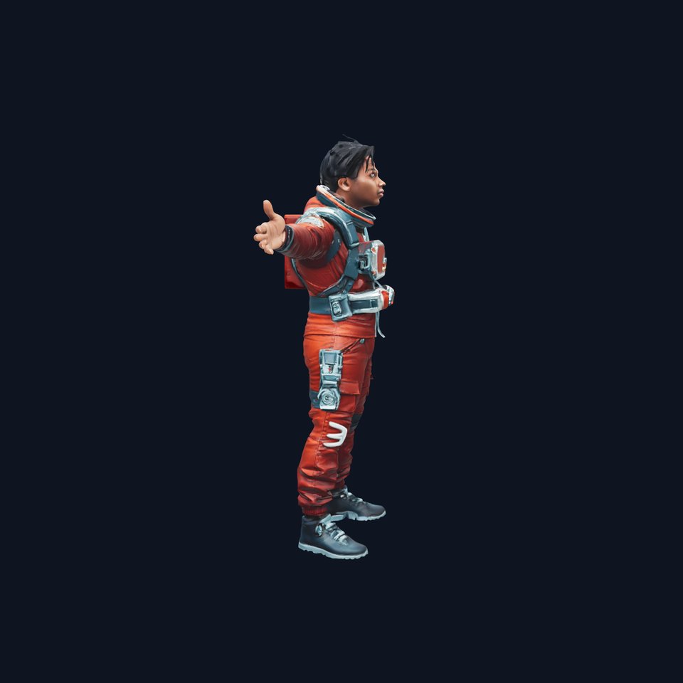 Red Space Suit model pack