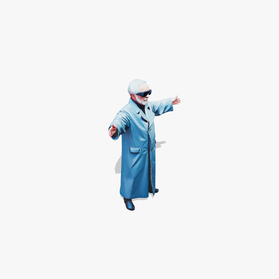 Futuristic Scientist Coat model pack