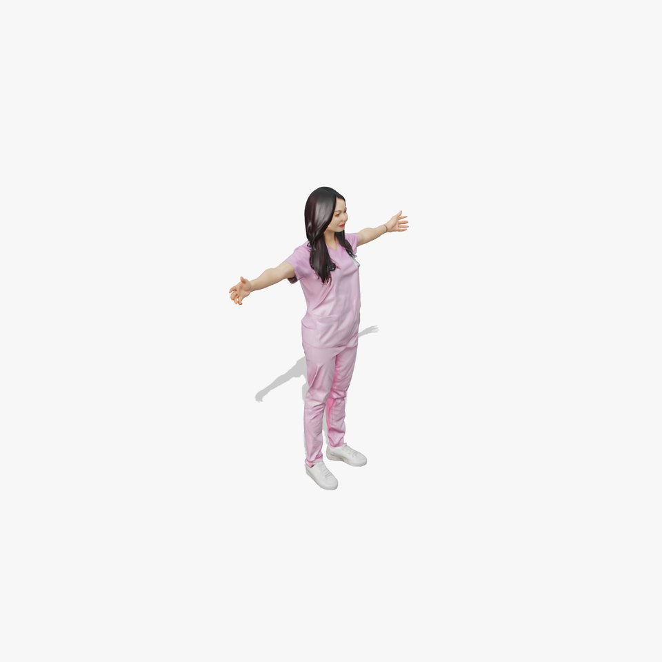 Lilac Scrubs Professional model pack