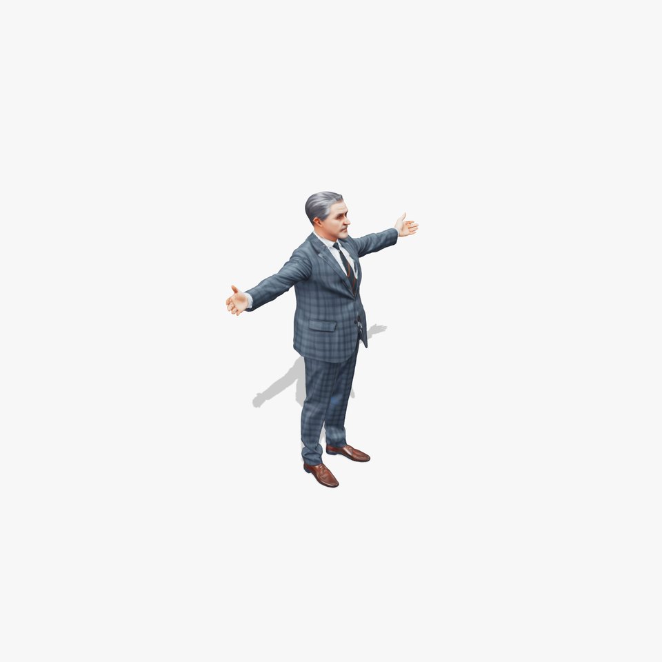 Sophisticated Checkered Suit model pack