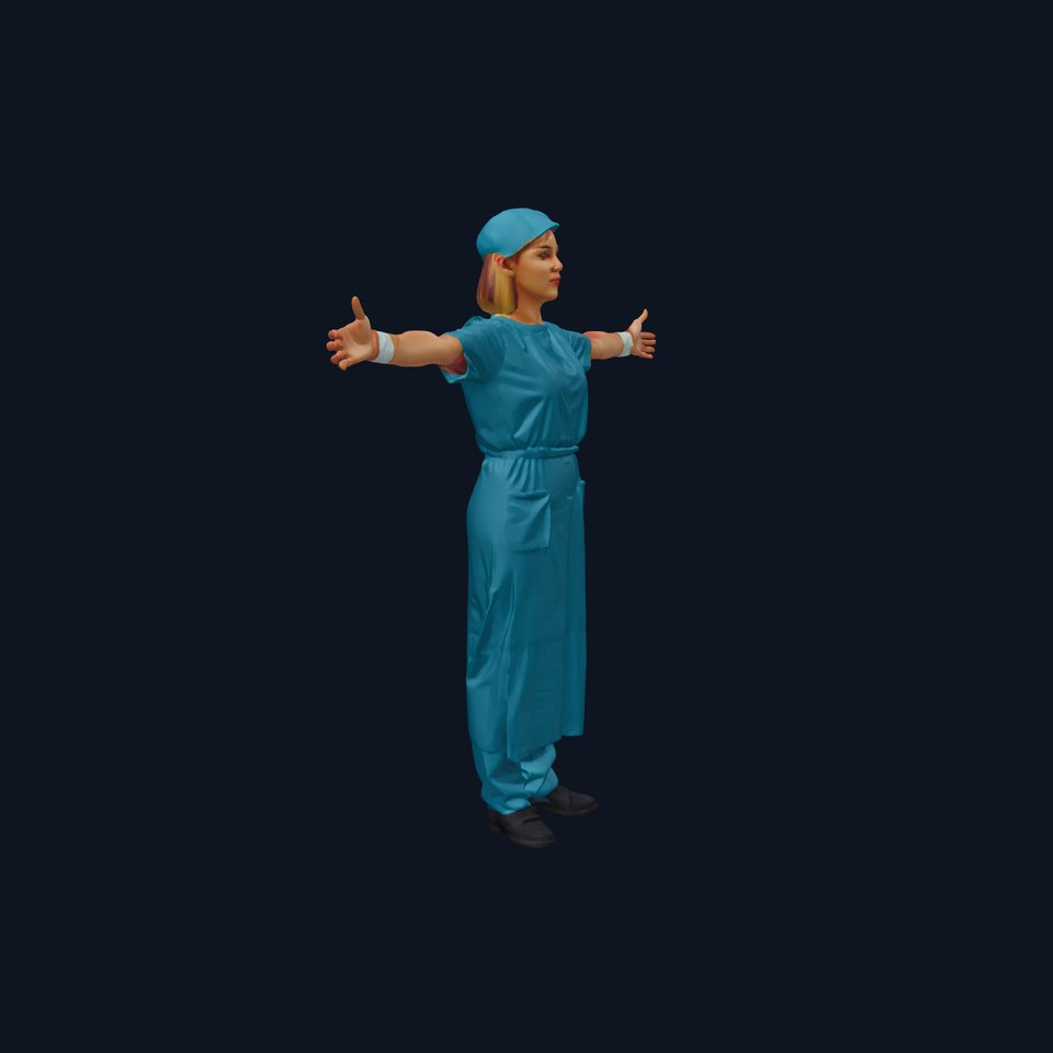 Surgical Nurse Uniform model pack