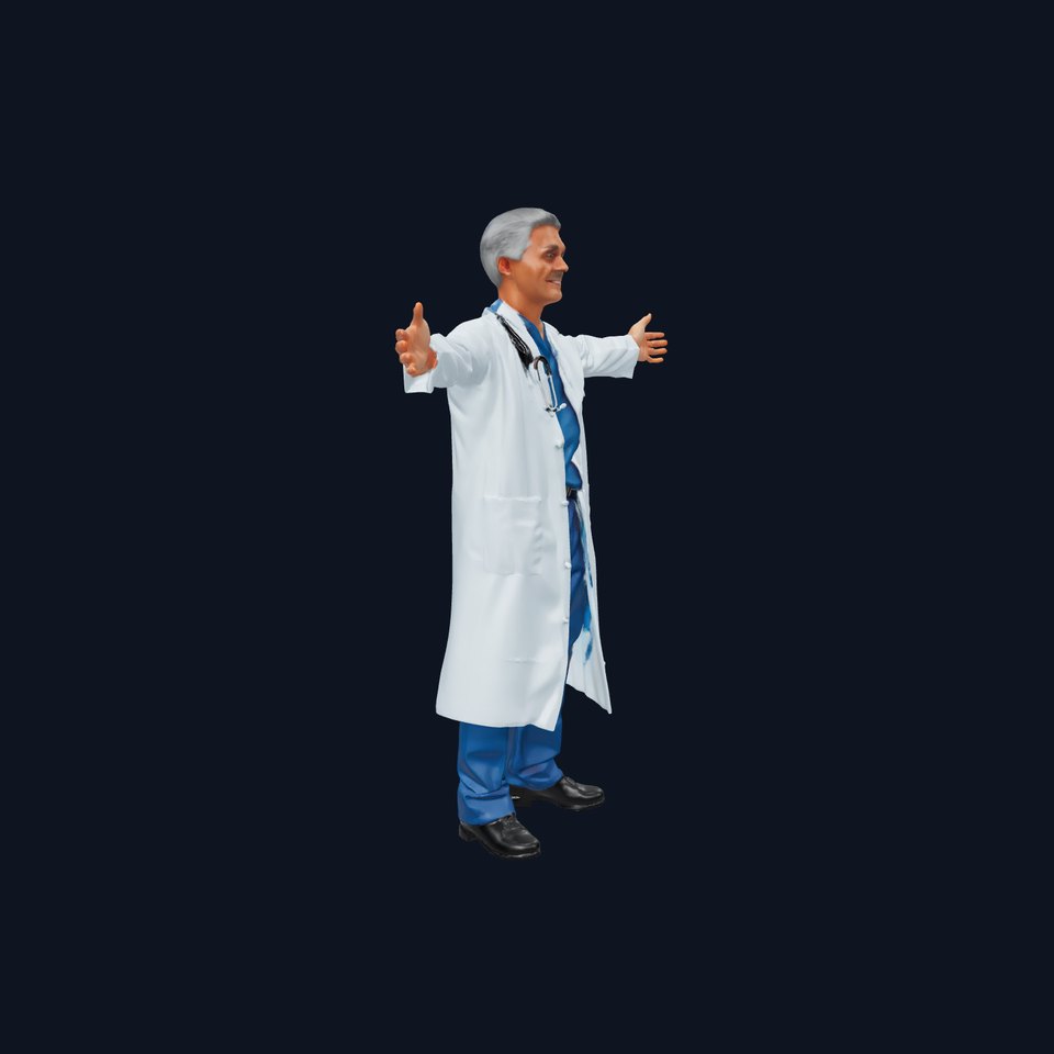 Professional Doctor Character model pack