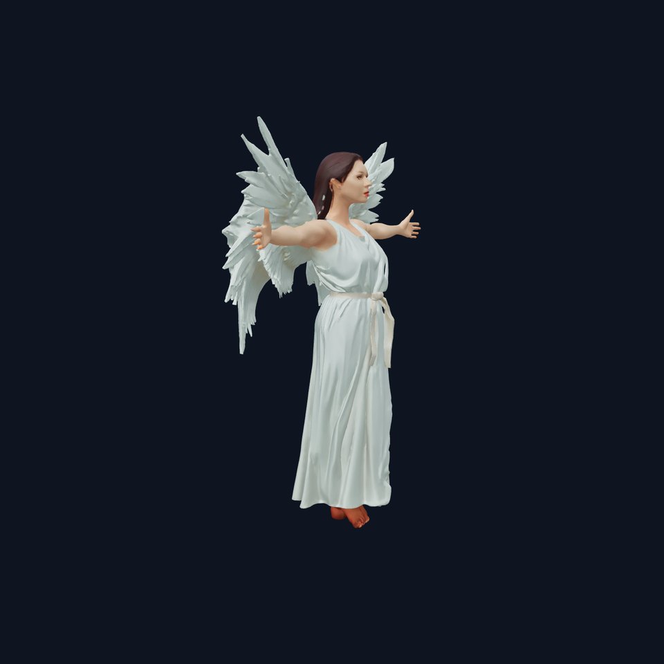 Serene Angelic Figure model pack