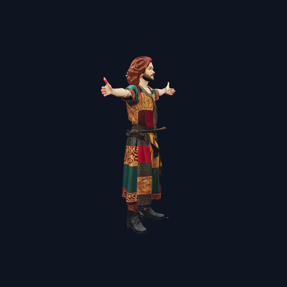Patchwork Medieval Costume model pack