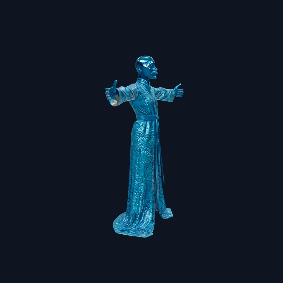 Mystic Blue Robe model pack
