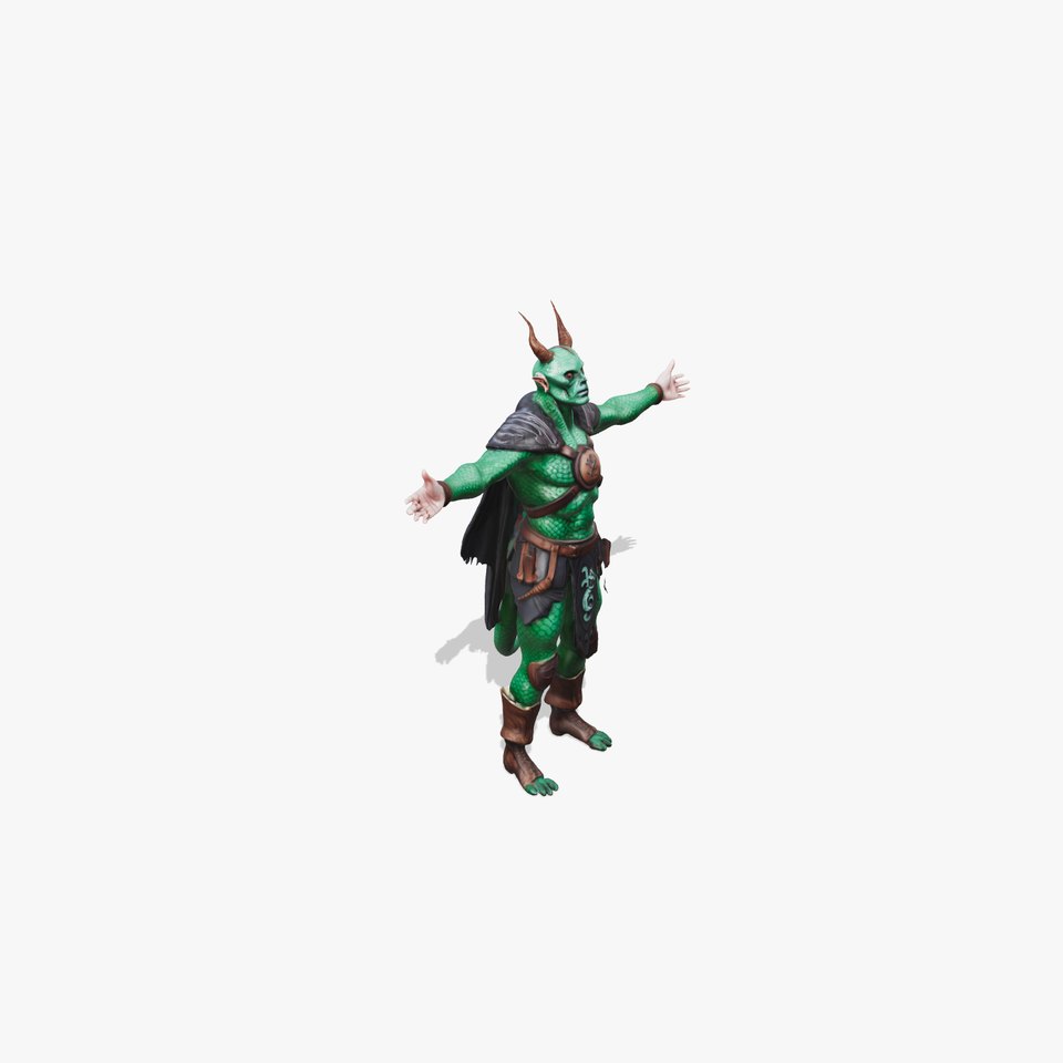 Emerald Demon Warrior model pack