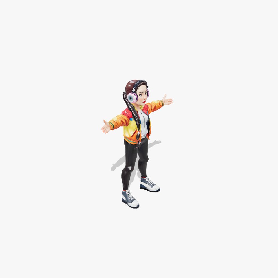 Vibrant Headphone Enthusiast model pack