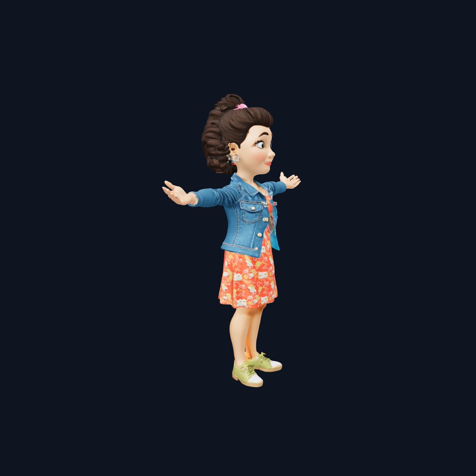 Cheerful Character Outfit model pack