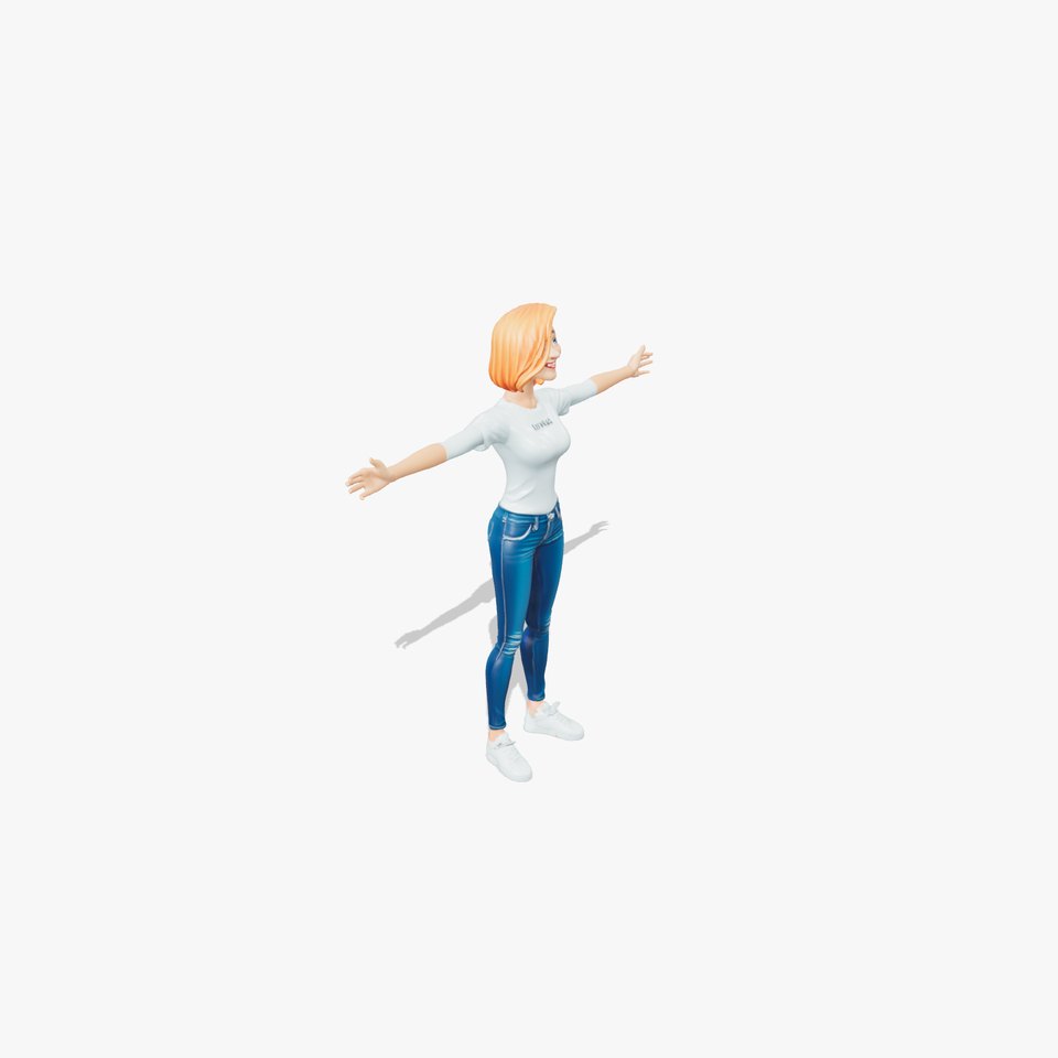 Futuristic Office Character model pack