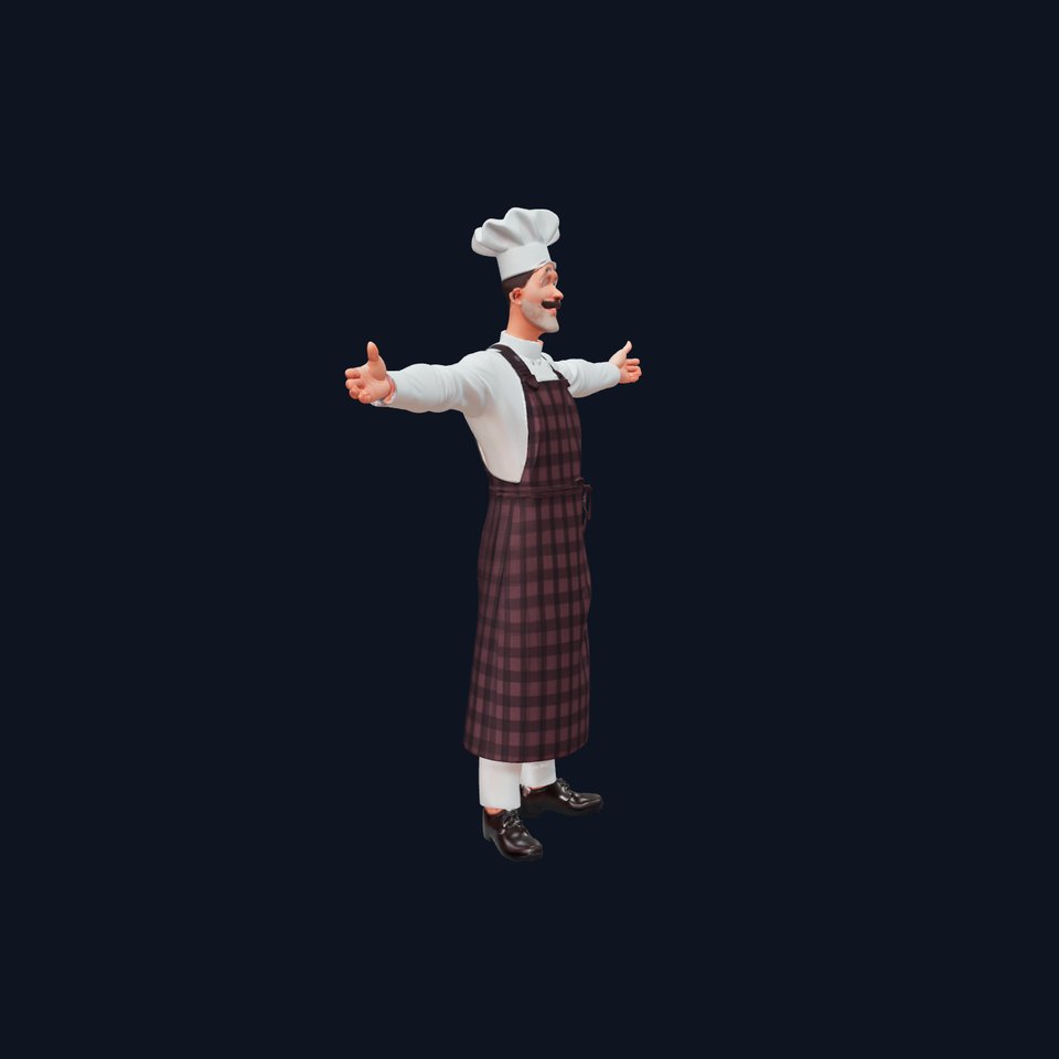 Classic Chef Character model pack
