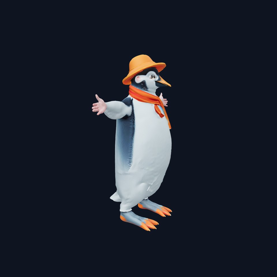 Cheerful Penguin model pack
