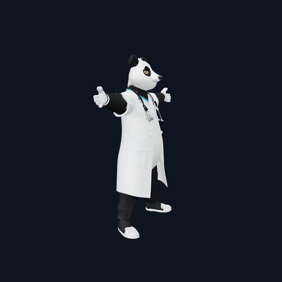 Doctor Panda Character model pack