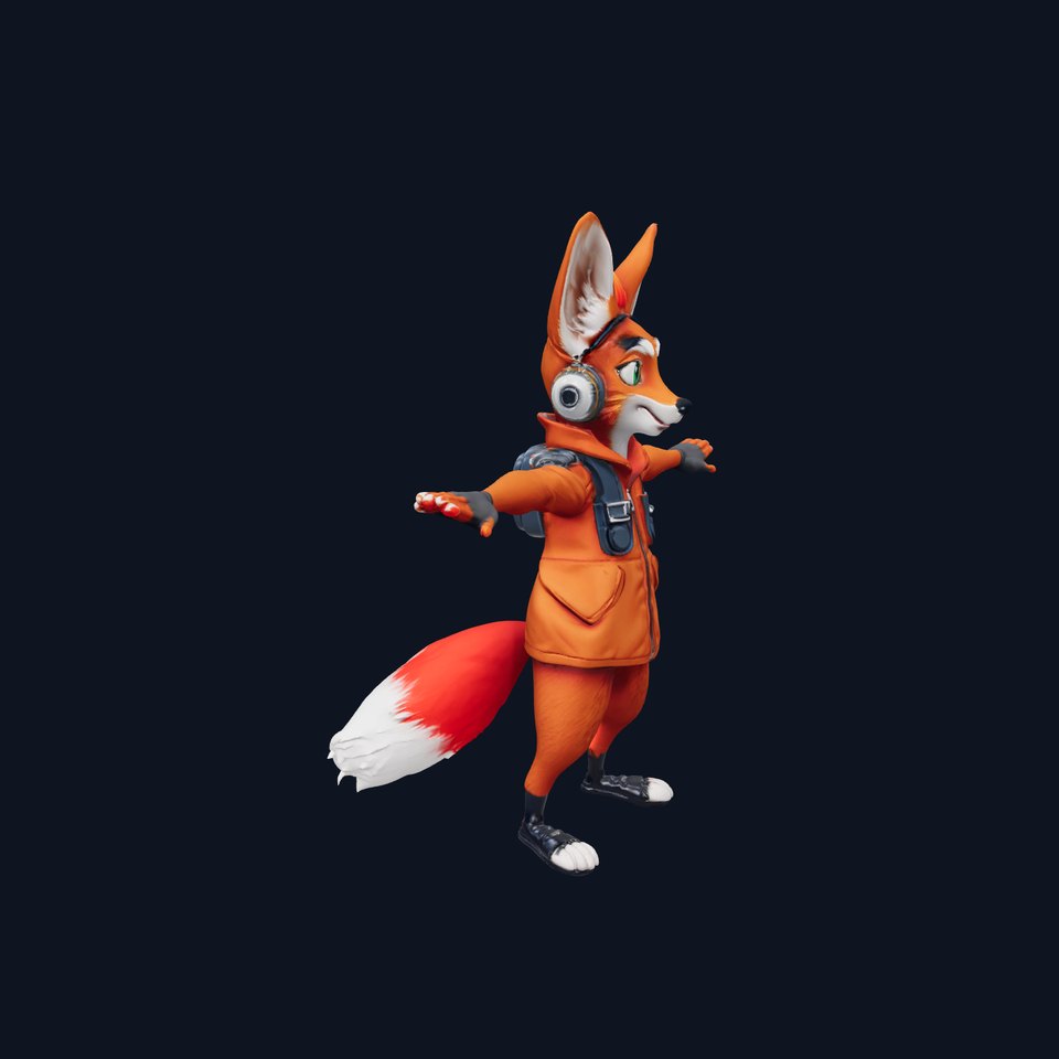 Vibrant Fox Character model pack