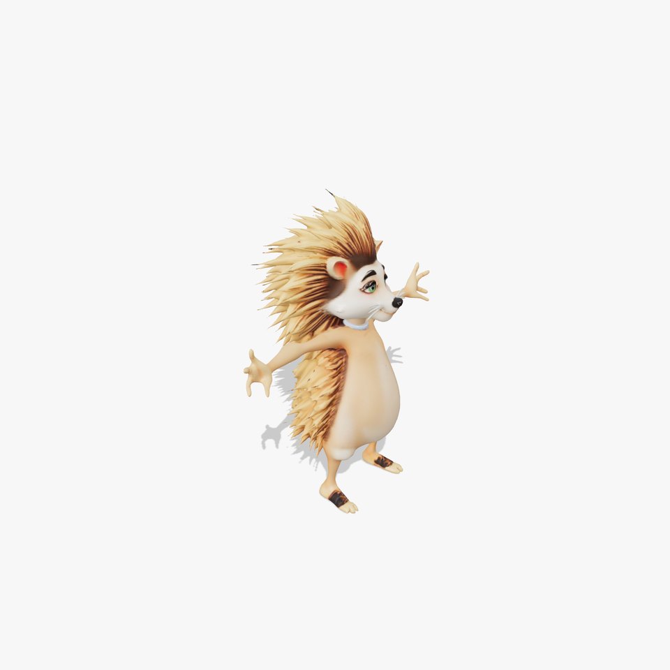 Spiky Hedgehog Character model pack