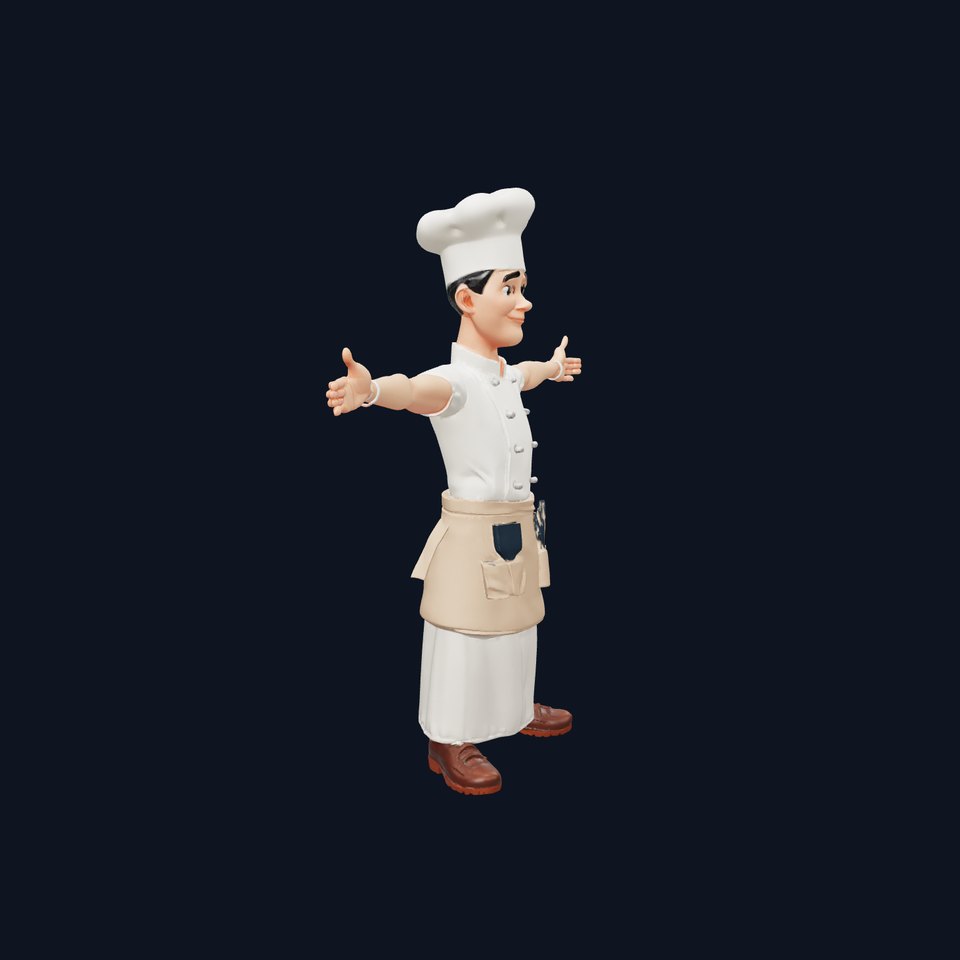 Charming Chef Character model pack