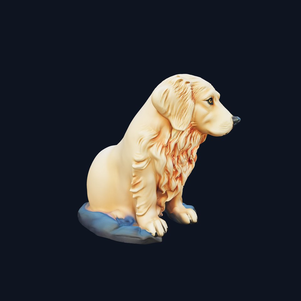 Golden Retriever Statue model pack