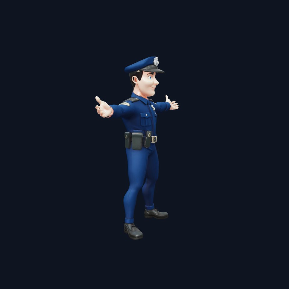 Friendly Police Officer model pack