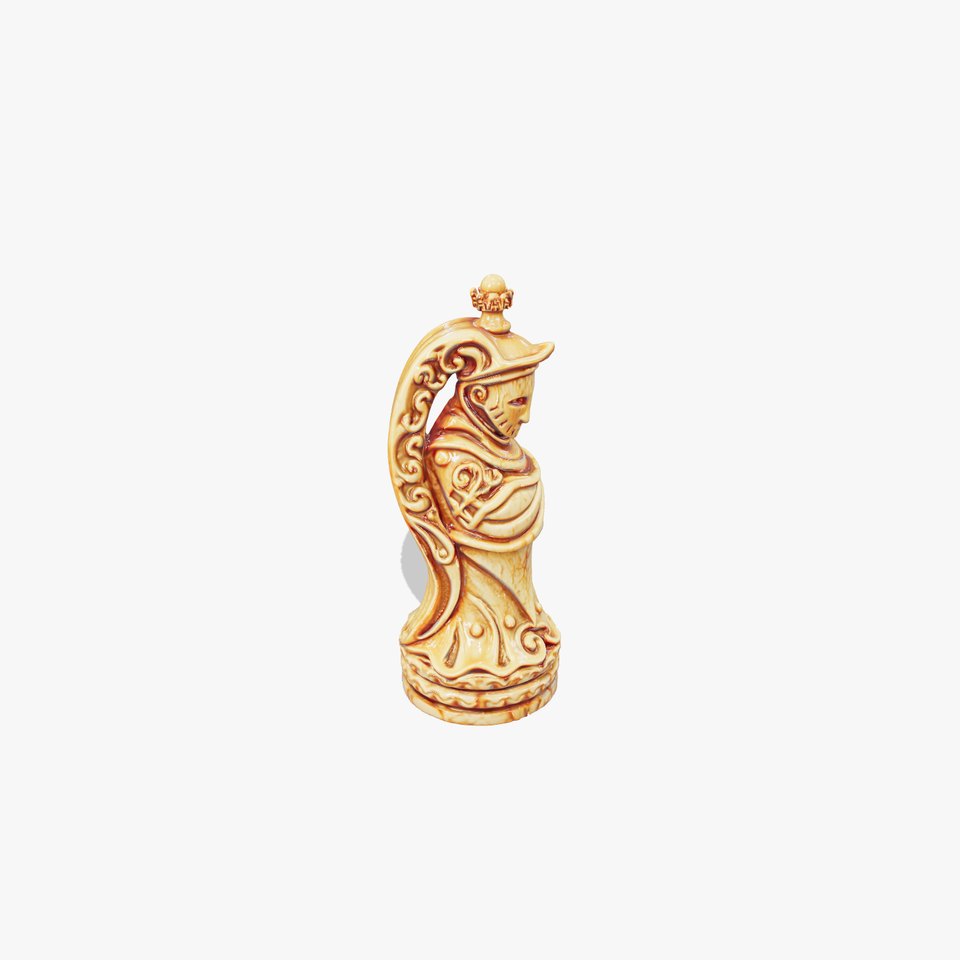 Intricate Knight Chess Piece model pack