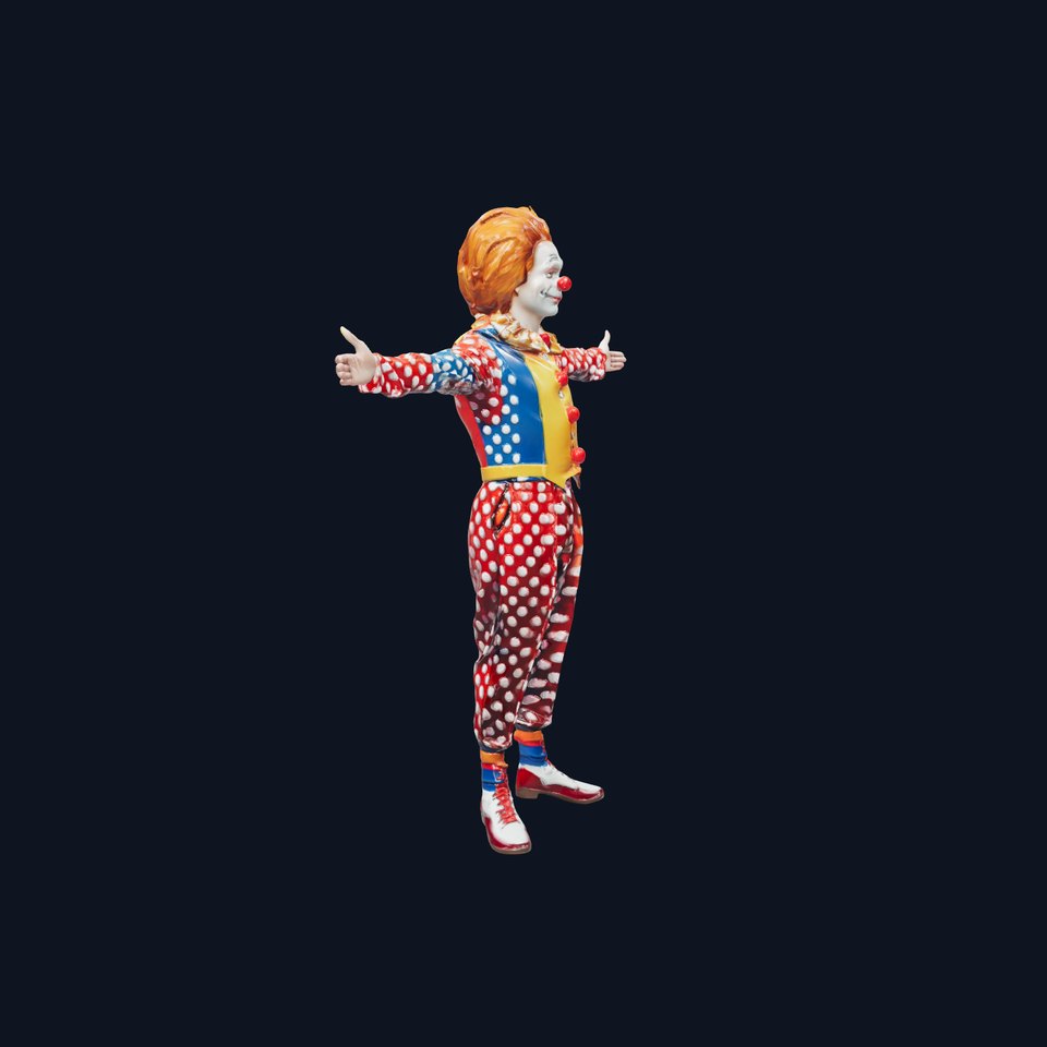 Colorful Circus Clown model pack