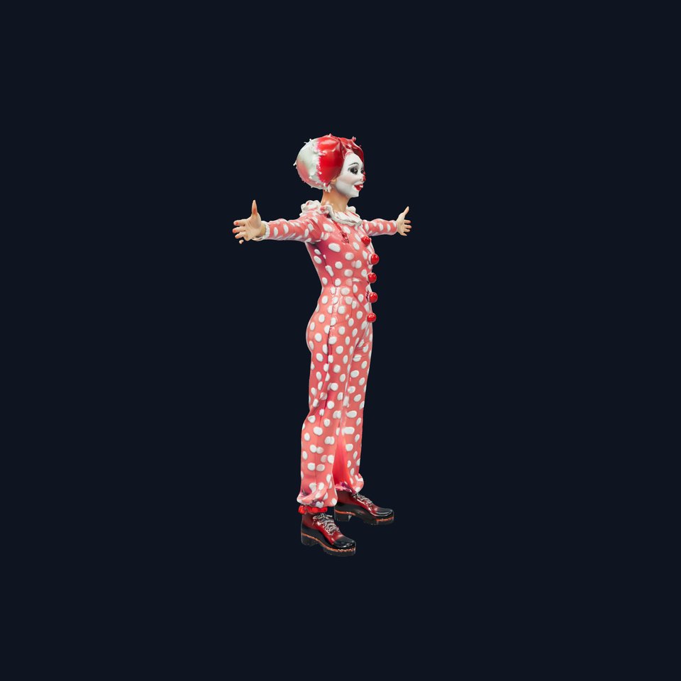 Red Polka Dot Clown model pack