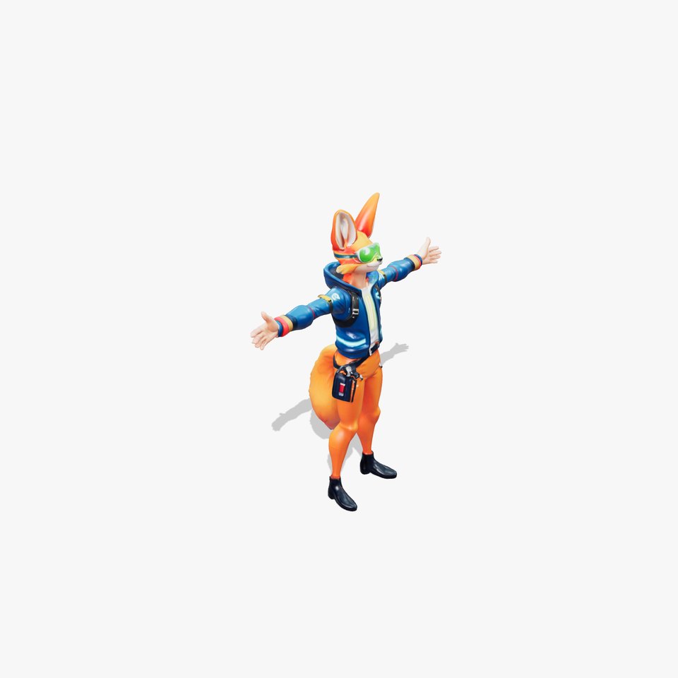 Futuristic Fox Hero model pack
