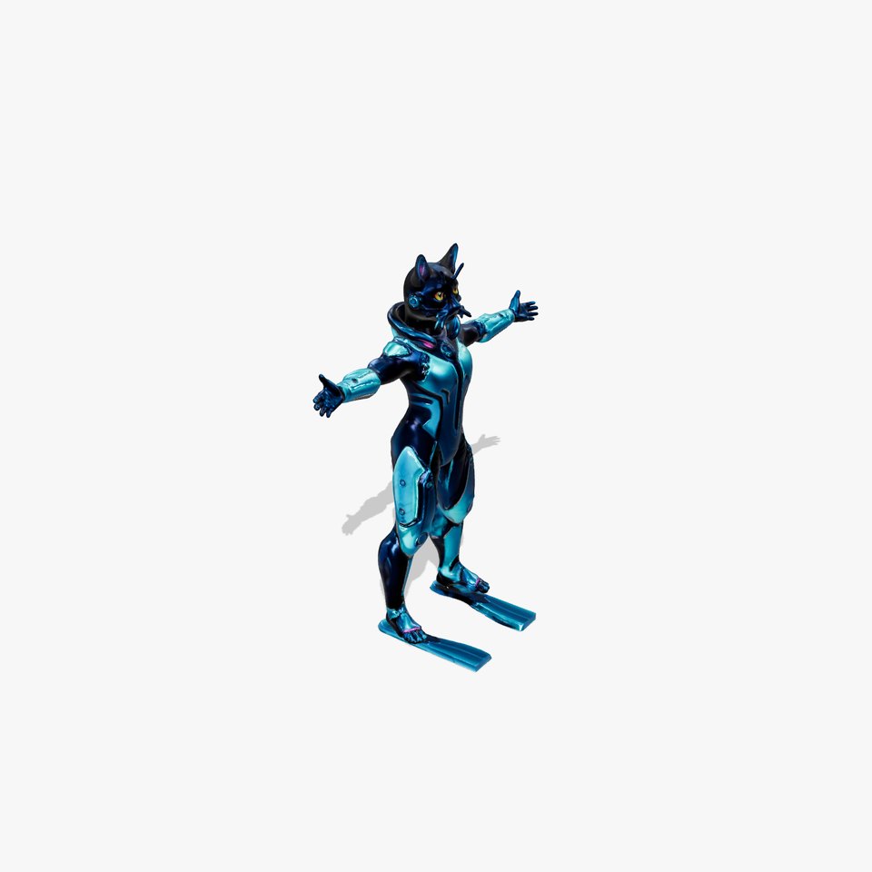 Cybernetic Feline Suit model pack