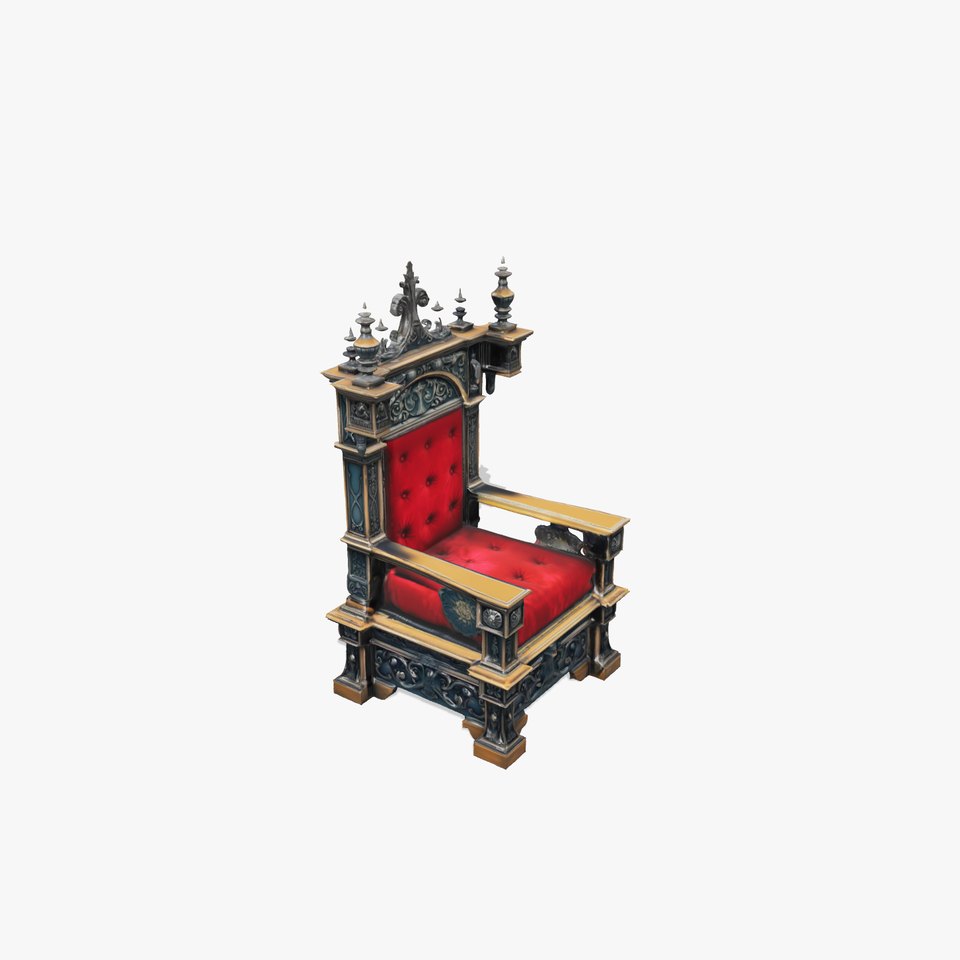 Gothic Velvet Throne model pack