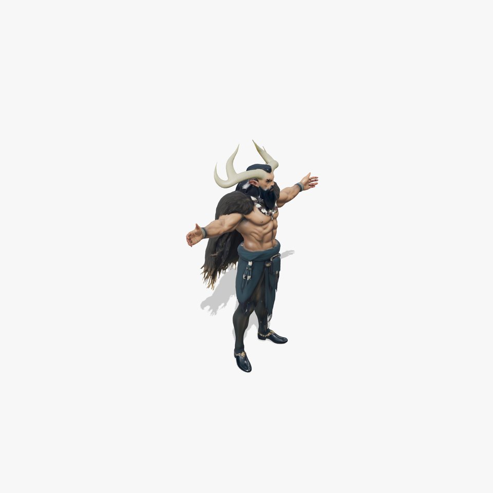 Viking Warrior Horns model pack