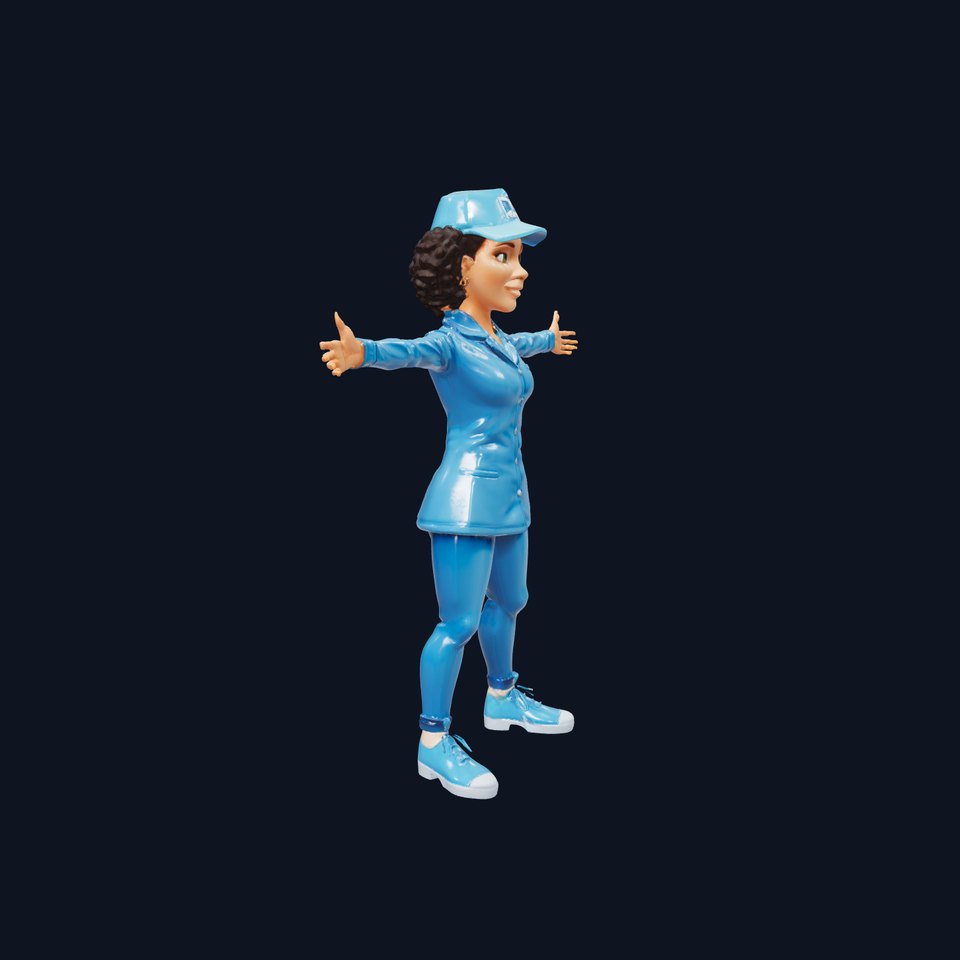 Blue Postal Worker model pack