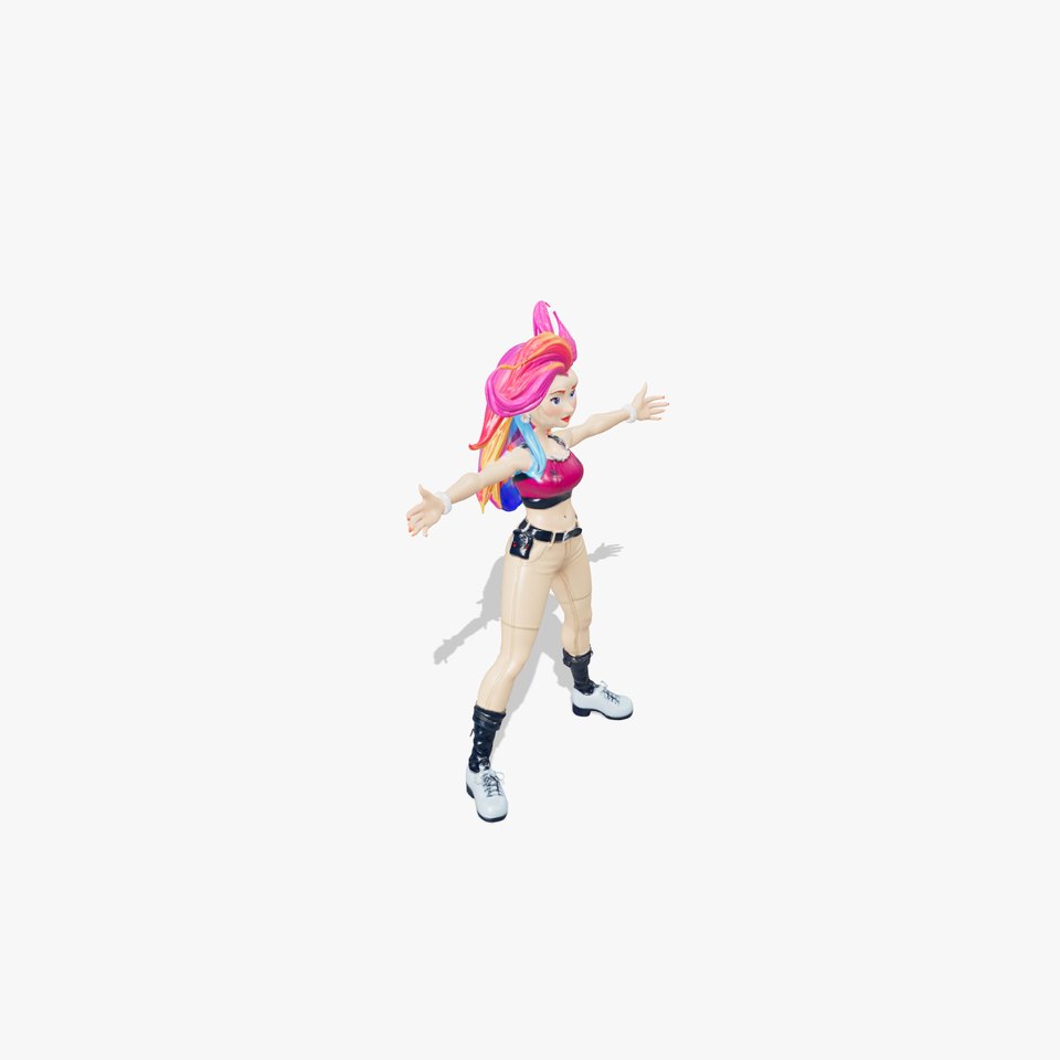 Colorful Heroine model pack