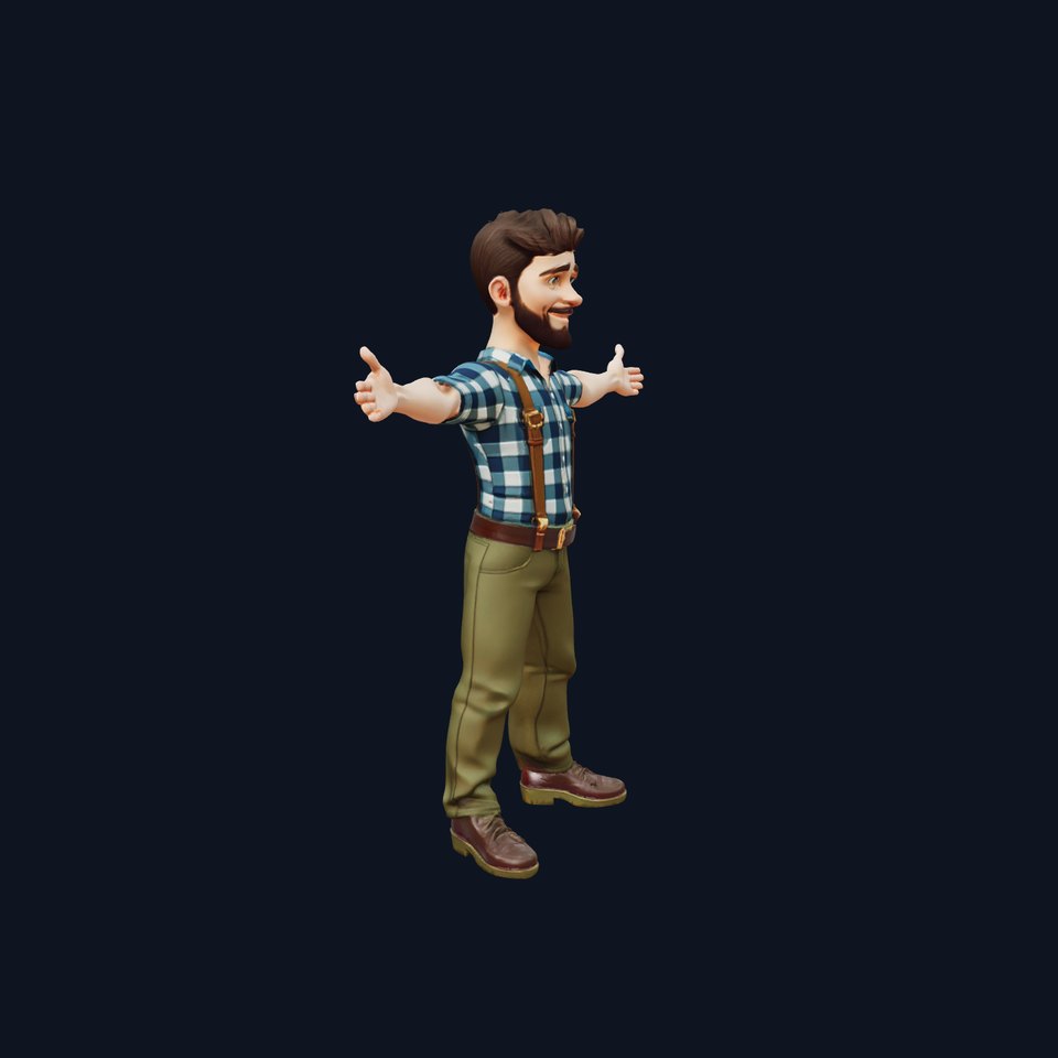 Plaid Shirt Character model pack