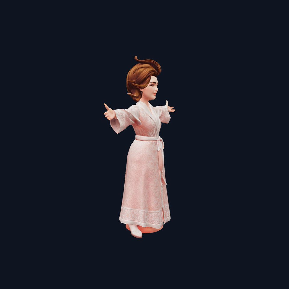 Elegant Robe Character model pack