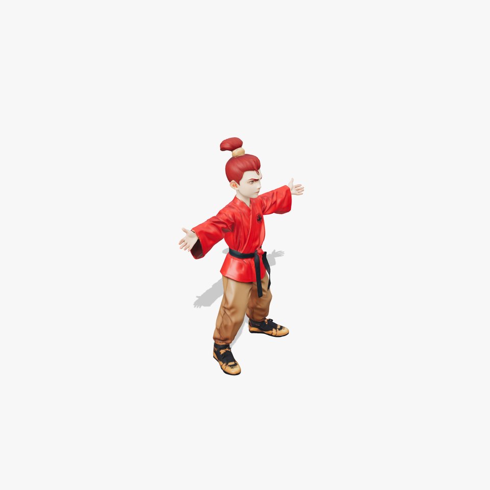 Karate Master Villain model pack