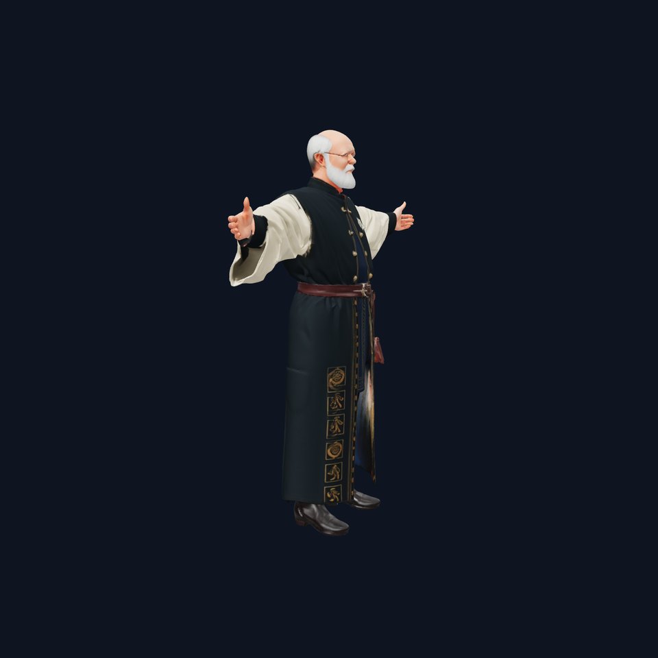Elder Cleric Robe model pack