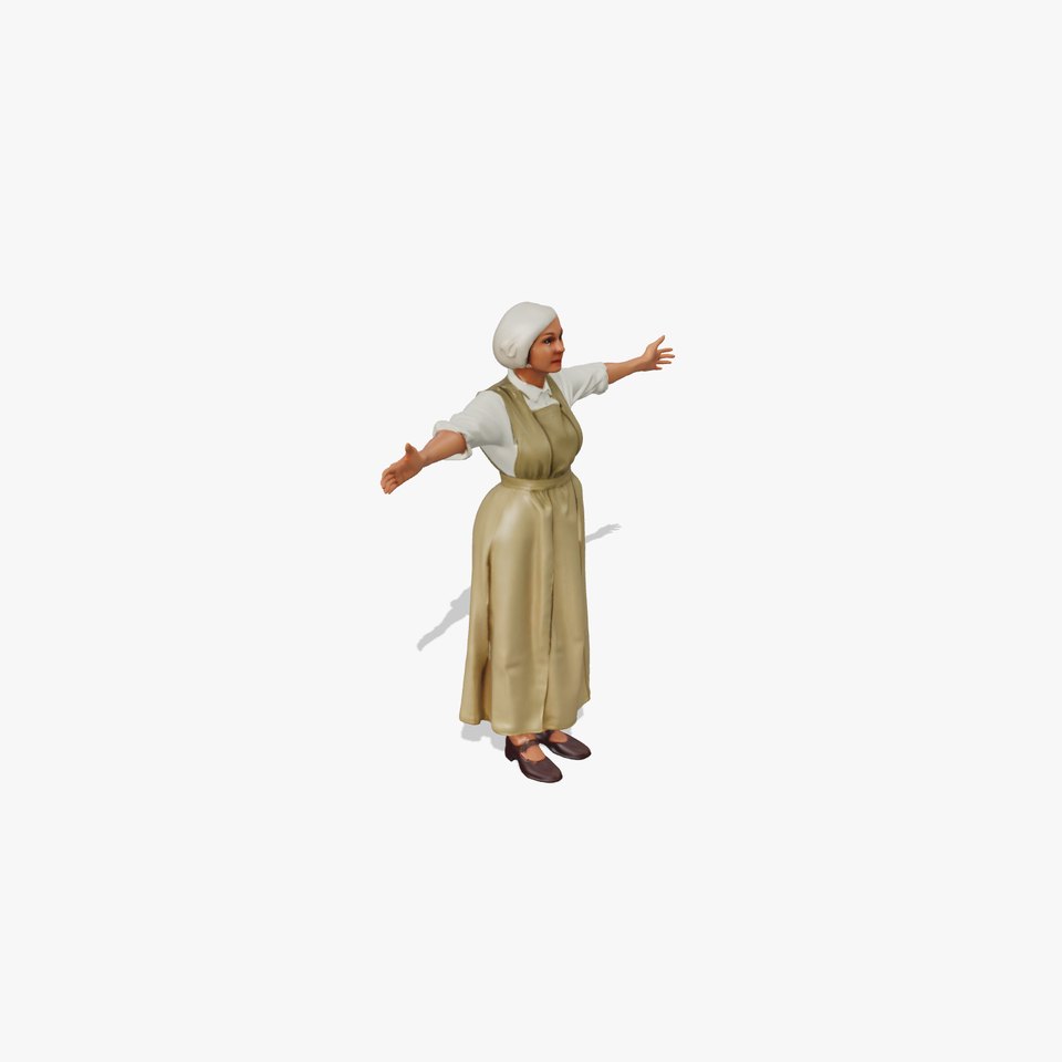 Classic Vintage Apron model pack