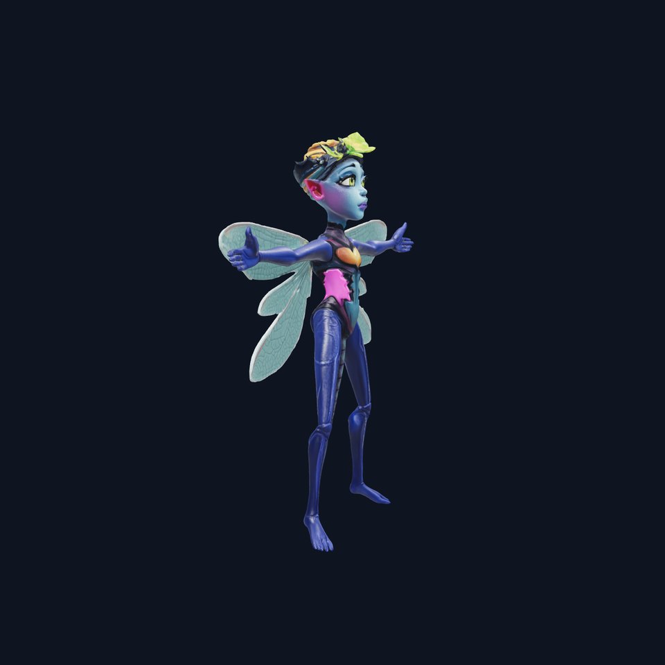 Mystical Dragonfly Creature model pack