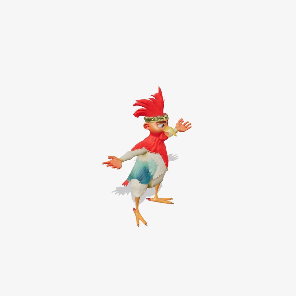 Vibrant Rooster Character model pack