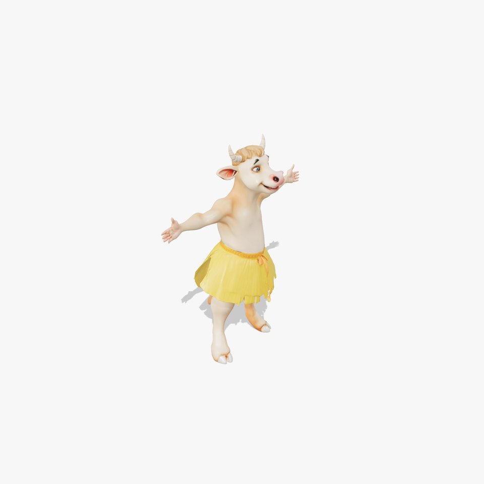 Playful Bovine Dancer model pack