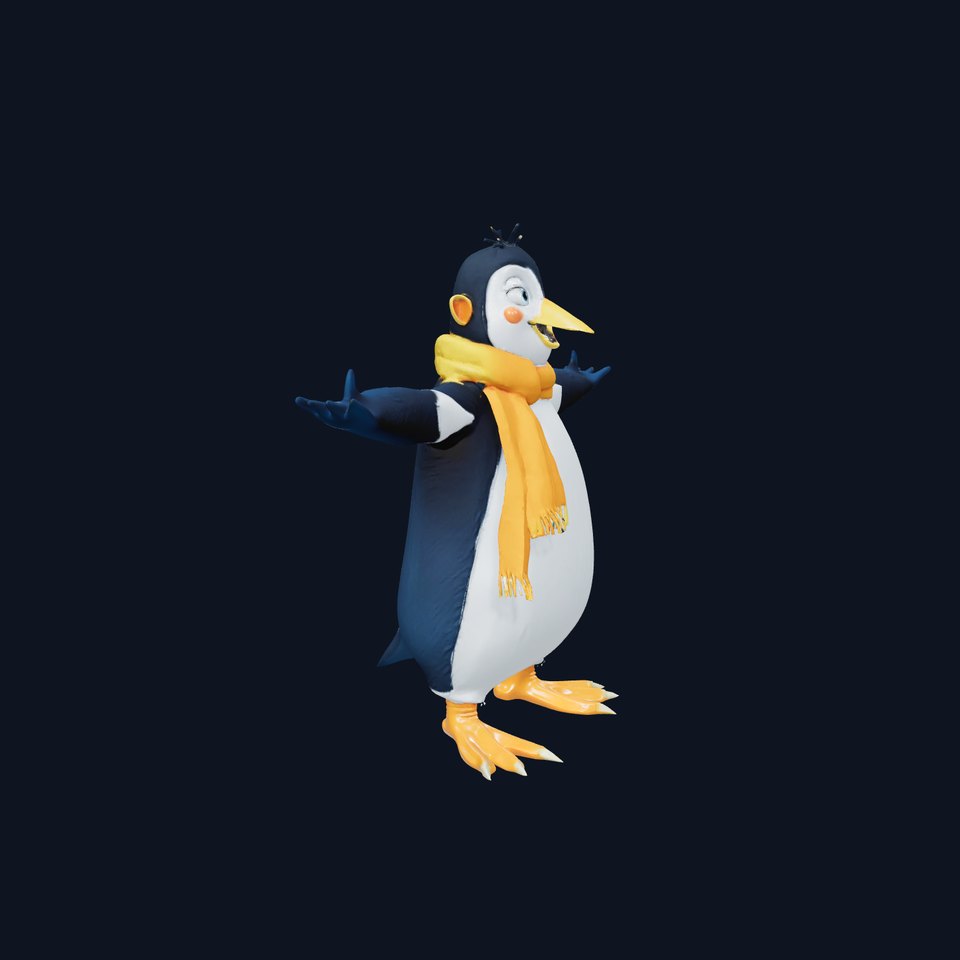Playful Penguin model pack