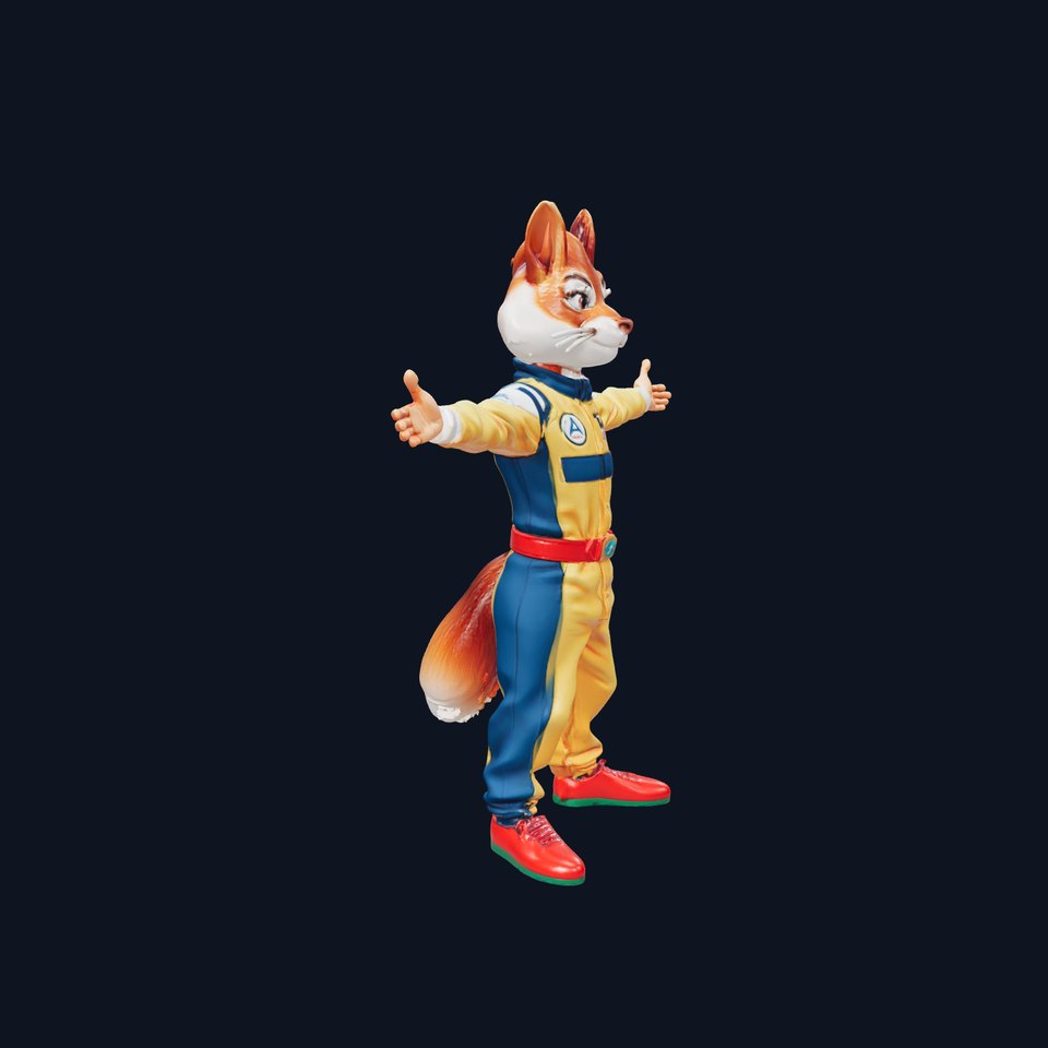 Racing Squirrel Character model pack