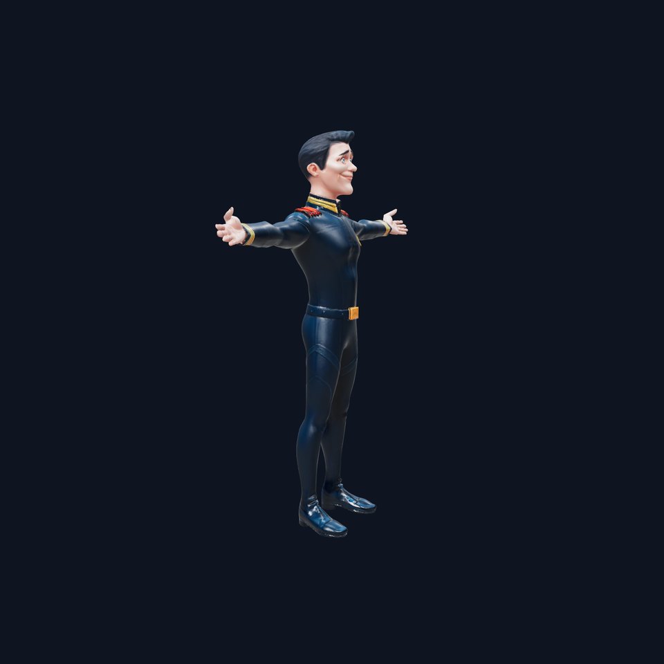Captain Uniform Character model pack