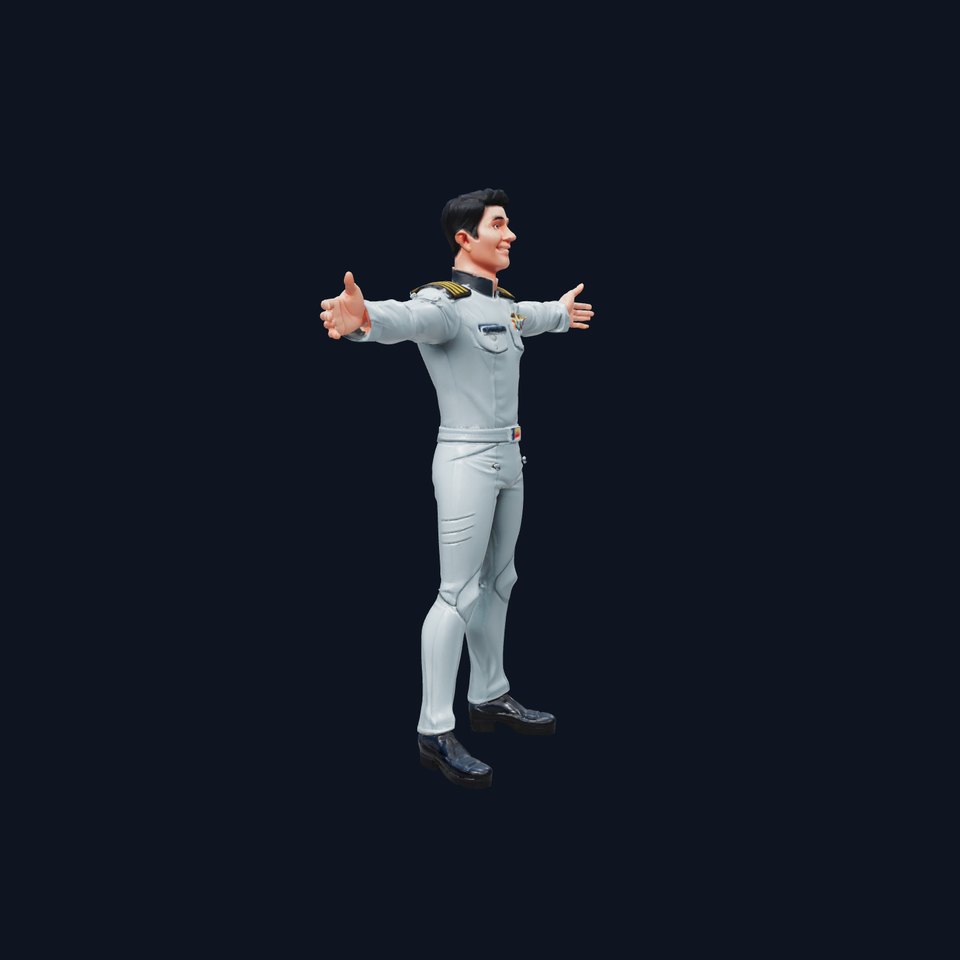 Captain Uniform model pack