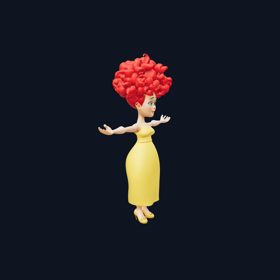 Vibrant RedHead Character model pack